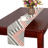 zigzag chevron striped pattern Table Runner