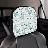 Crocodile diver pattern Car Headrest Cover