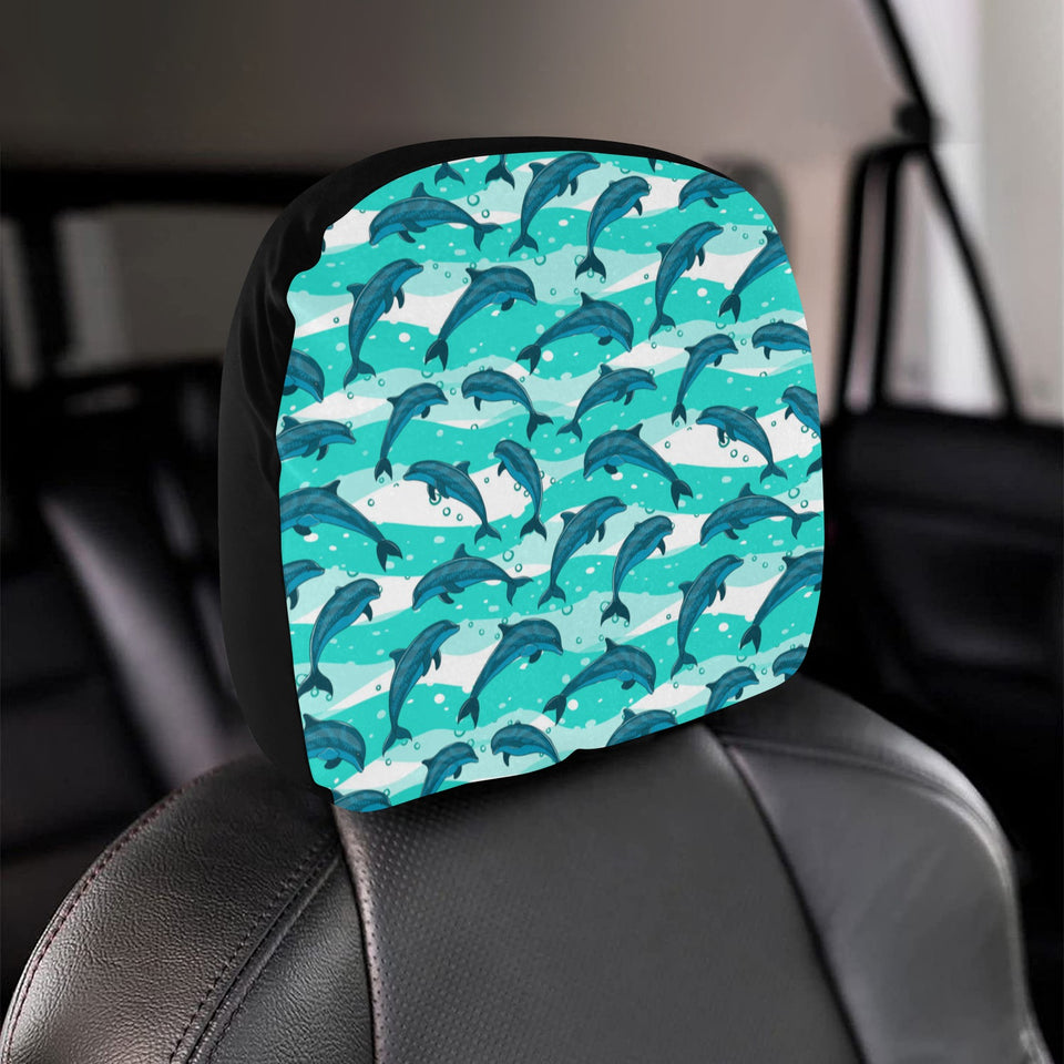 Dolphin sea pattern Car Headrest Cover
