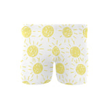 hand drawn sun pattern Men's Swimming Trunks