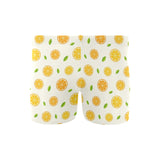 oranges leaves pattern Men's Swimming Trunks
