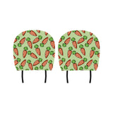 Carrot Pattern Print Design 05 Car Headrest Cover