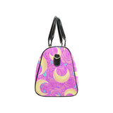 Moon pink rose background Travel Bag