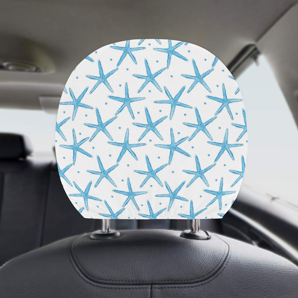 Watercolor starfish pattern Car Headrest Cover