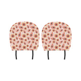 papaya leaves pattern Car Headrest Cover