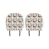 sea lion Seals jellyfish pattern Car Headrest Cover