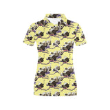 Ostrich Pattern Print Design 04 Women's All Over Print Polo Shirt