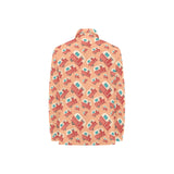 Camper Van Pattern Print Design 03 Women's Long Sleeve Polo Shirt