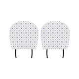 Anchor rudder nautical design pattern Car Headrest Cover