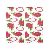 dragon fruits white background Gauze Curtain