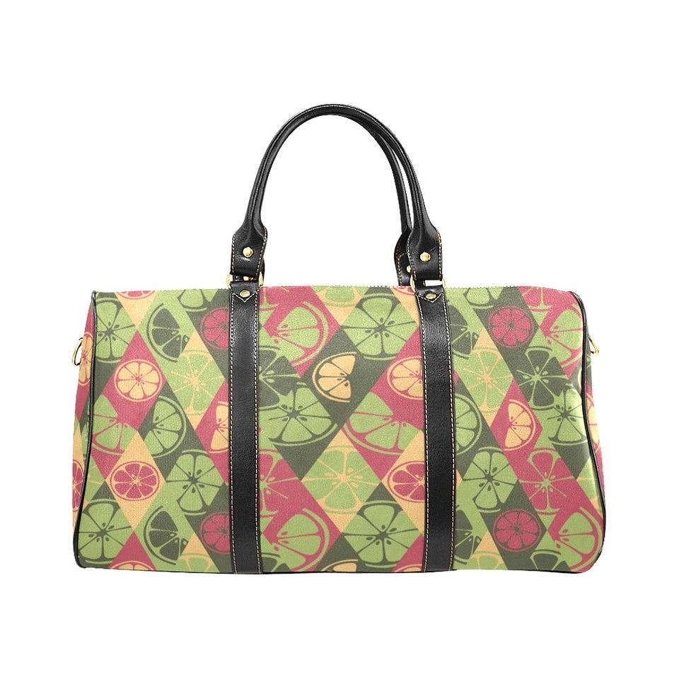 Cool Geometric lime pattern Travel Bag