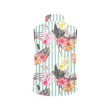 Colorful orchid flower pattern Men's Padded Vest