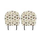 Cute rooster chicken cock Car Headrest Cover