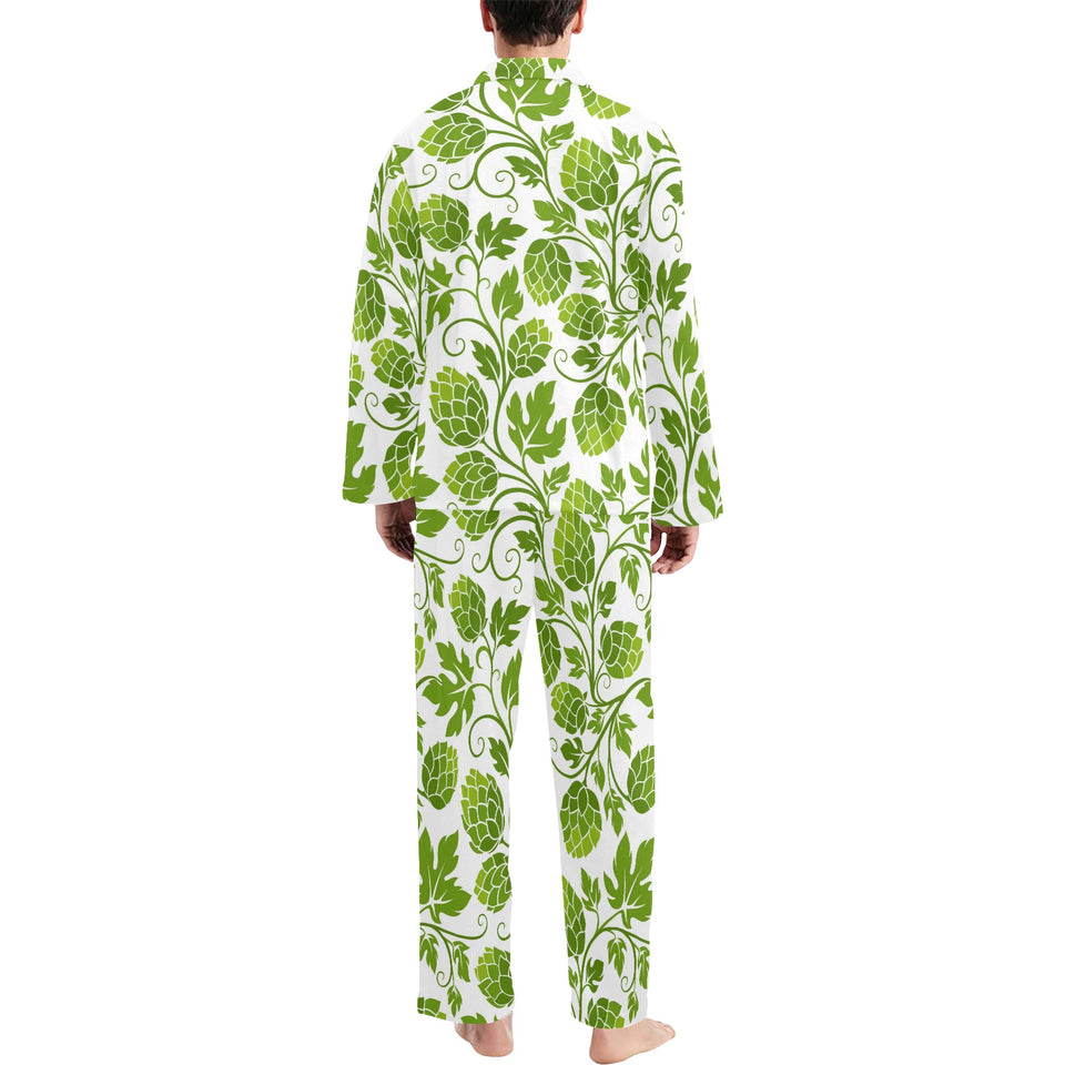 Hop design pattern Men's Long Pajama Set