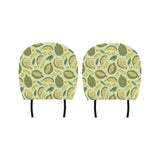 Durian leaves pattern background Car Headrest Cover