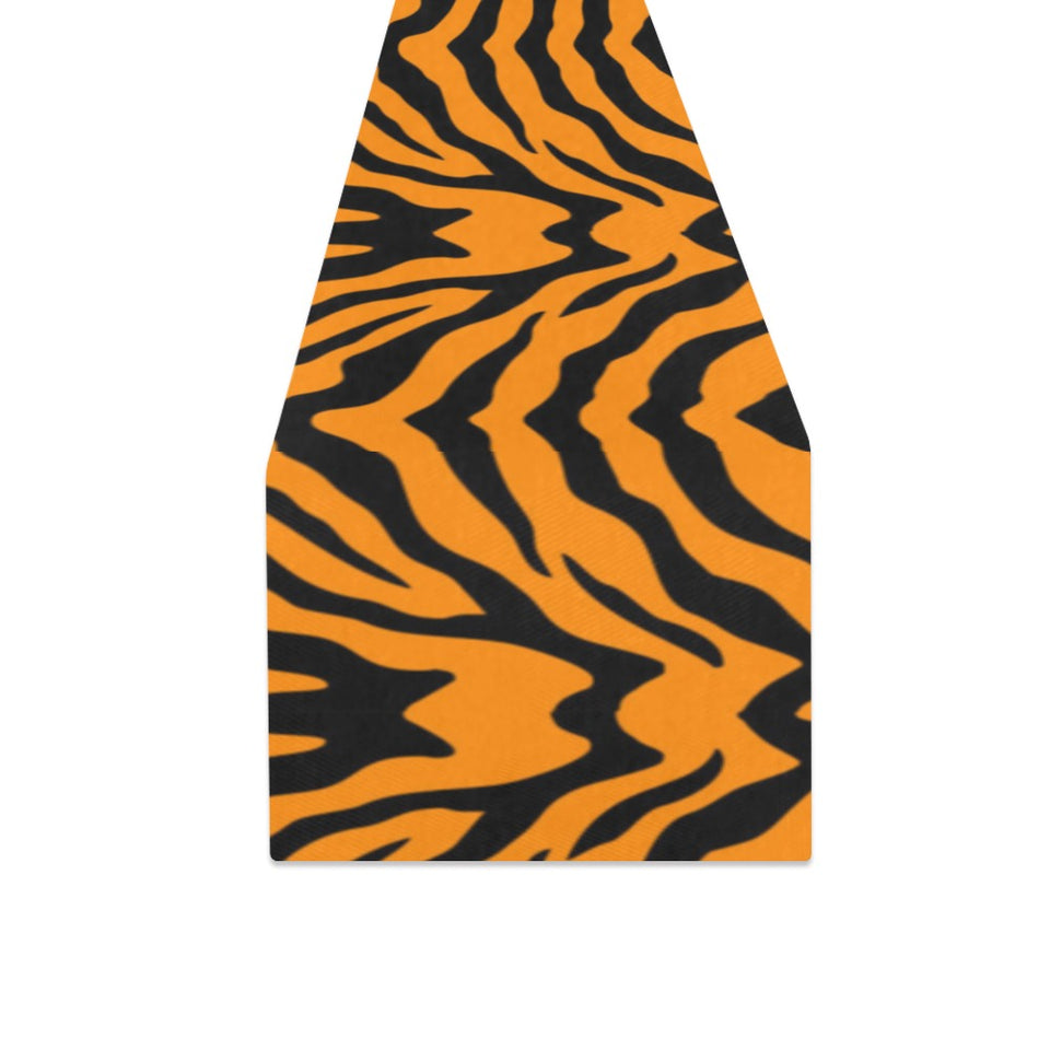 Bengal tigers skin print pattern Table Runner