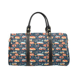 Camper Van Pattern Print Design 05 Travel Bag