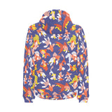 Goldfish Pattern Print Design 04 Men's Padded Hooded Jacket