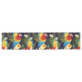 Colorful parrot flower pattern Table Runner