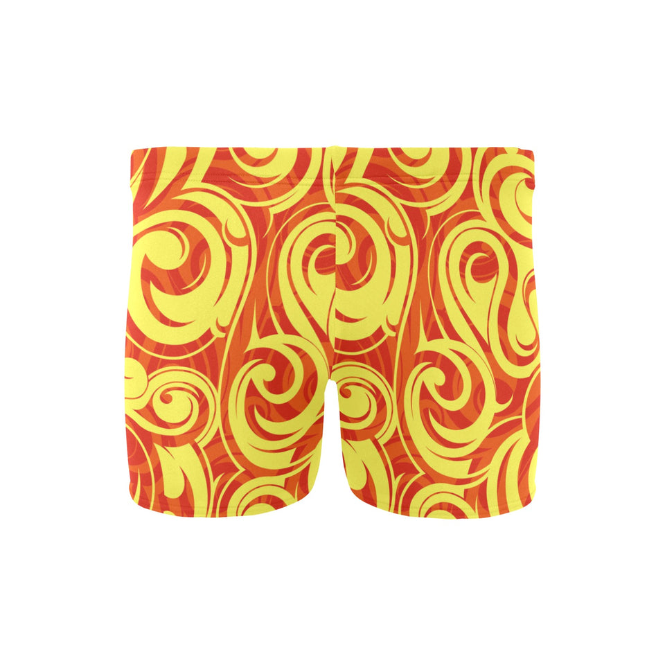 Fire flame design pattern Men's Swimming Trunks
