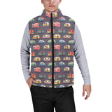 Camper Van Pattern Print Design 02 Men's Padded Vest
