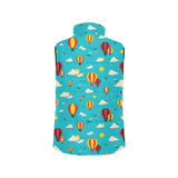 Hot Air Balloon Sky Pattern Men's Padded Vest