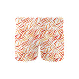 Fire flame watercolor pattern Men's Swimming Trunks