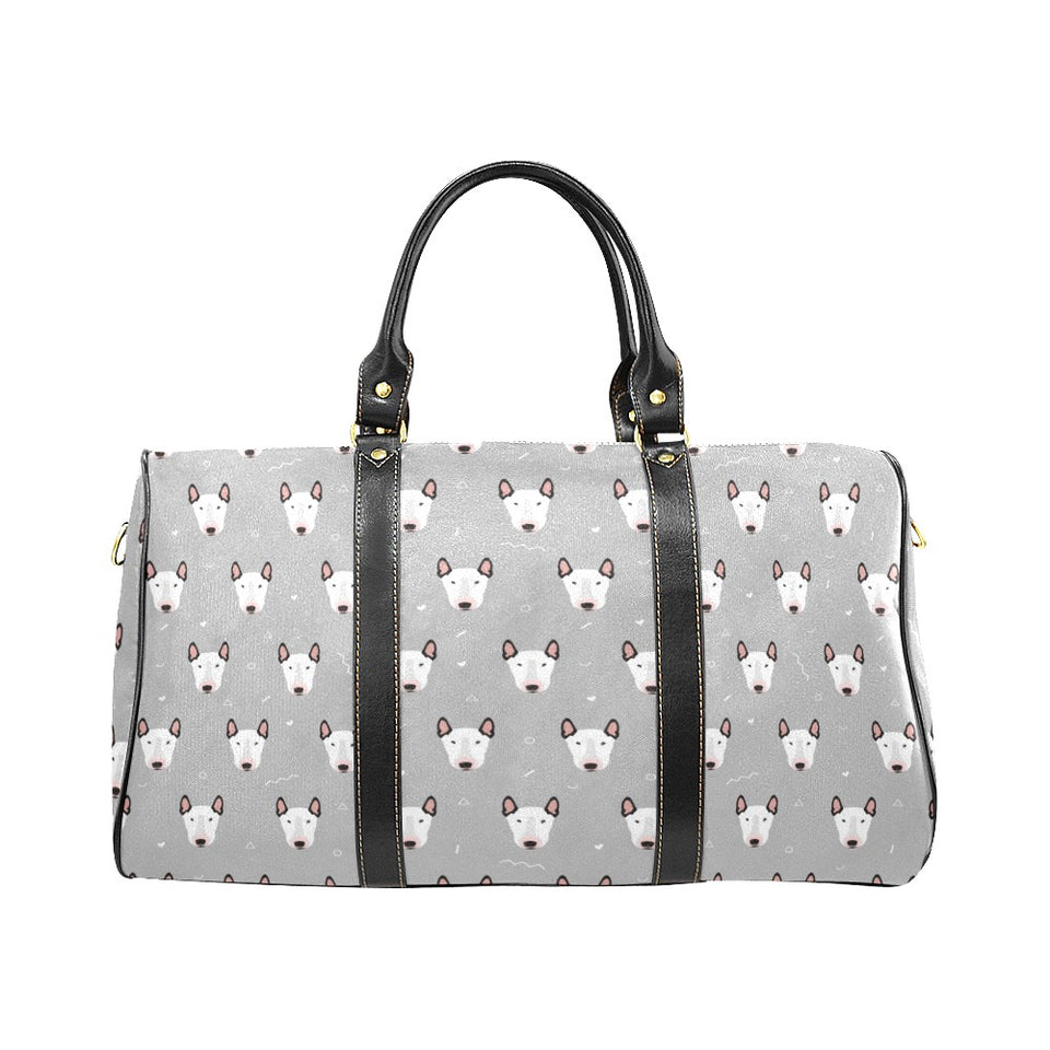 Bull Terrier Pattern Print Design 05 Travel Bag