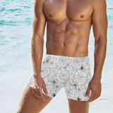 Spider web cobweb pattern Men's Swimming Trunks