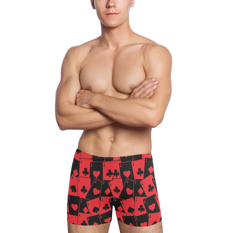 Casino Cards Suits Pattern Print Design 02 Men's Swimming Trunks