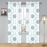 nautical steering wheel chain Gauze Curtain