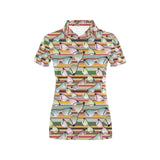 Sun Glasses Pattern Print Design 02 Women's All Over Print Polo Shirt