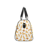Golden Retriever Pattern Print Design 05 Travel Bag