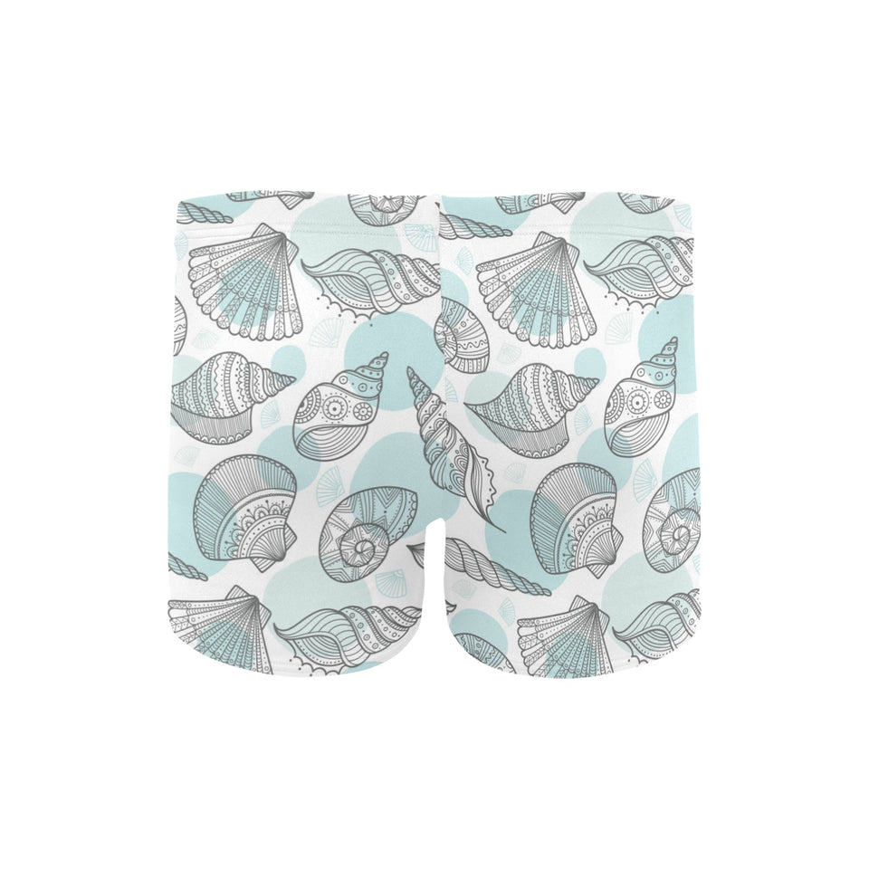Shell polynesian tribal Men's Swimming Trunks