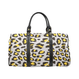 Gray Leopard print pattern Travel Bag