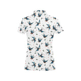 Swallow Pattern Print Design 04 Women's All Over Print Polo Shirt