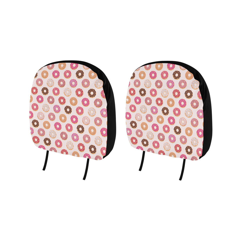 Colorful donut pattern Car Headrest Cover
