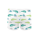 watercolor crocodile pattern Men's Swimming Trunks