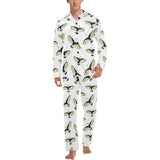 Eagle Pattern Print Design 03 Men's Long Pajama Set