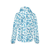 Coral Reef Pattern Print Design 01 Women's Padded Hooded Jacket