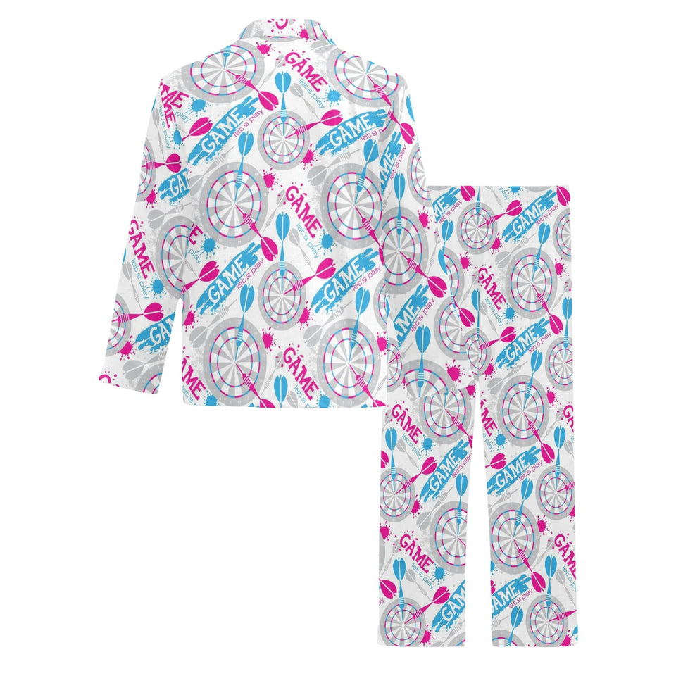 Darts Pattern Print Design 01 Men's Long Pajama Set
