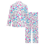 Darts Pattern Print Design 01 Men's Long Pajama Set