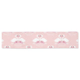 White swan and flower love pattern Table Runner