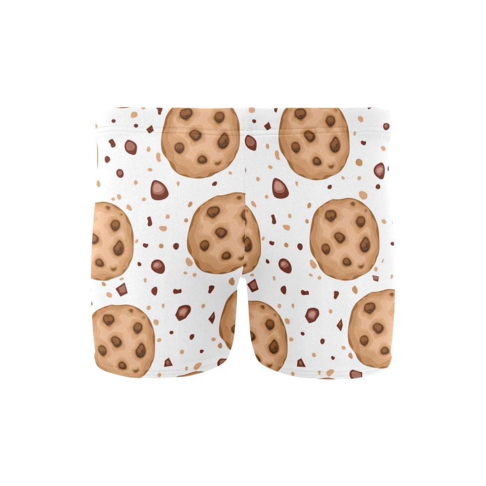 chocolate chip cookie pattern Men's Swimming Trunks
