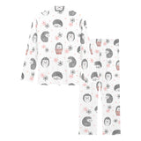 Hedgehog Pattern Print Design 02 Women's Long Pajama Set