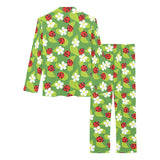 Ladybug Pattern Print Design 01 Women's Long Pajama Set