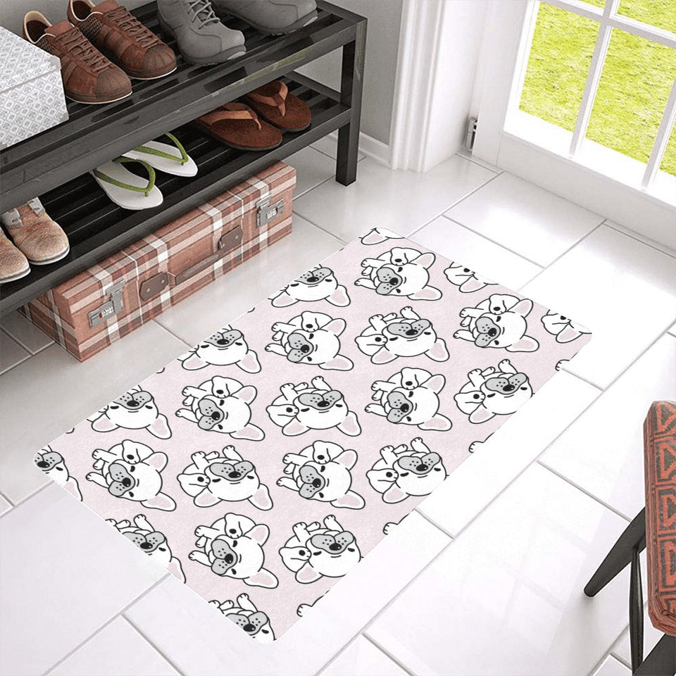 Cute french bulldog pattern Doormat