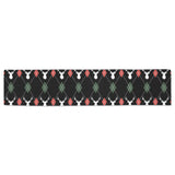 Deer Christmas new year pattern argyle Table Runner