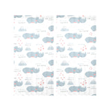 cute rhino heart pattern Gauze Curtain