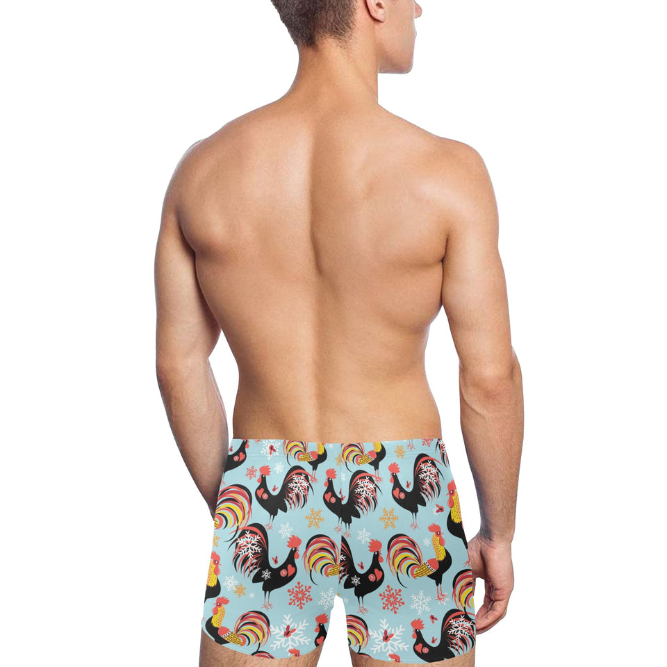 Rooster chicken cock snowfalke Men's Swimming Trunks